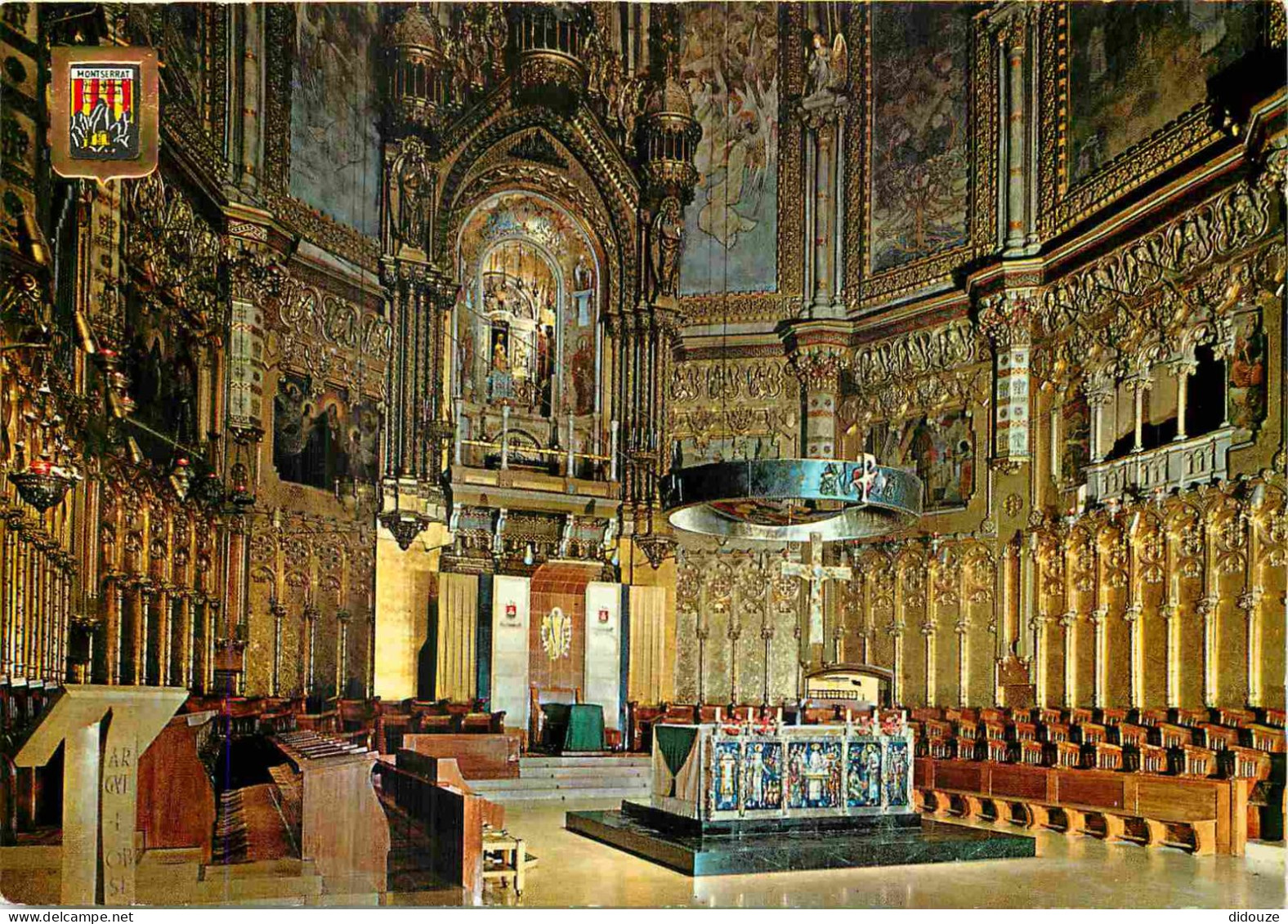 Espagne - Espana - Cataluna - Montserrat - Interior De La Basilica - Intérieur De La Basilique - CPM - Voir Scans Recto- - Other & Unclassified