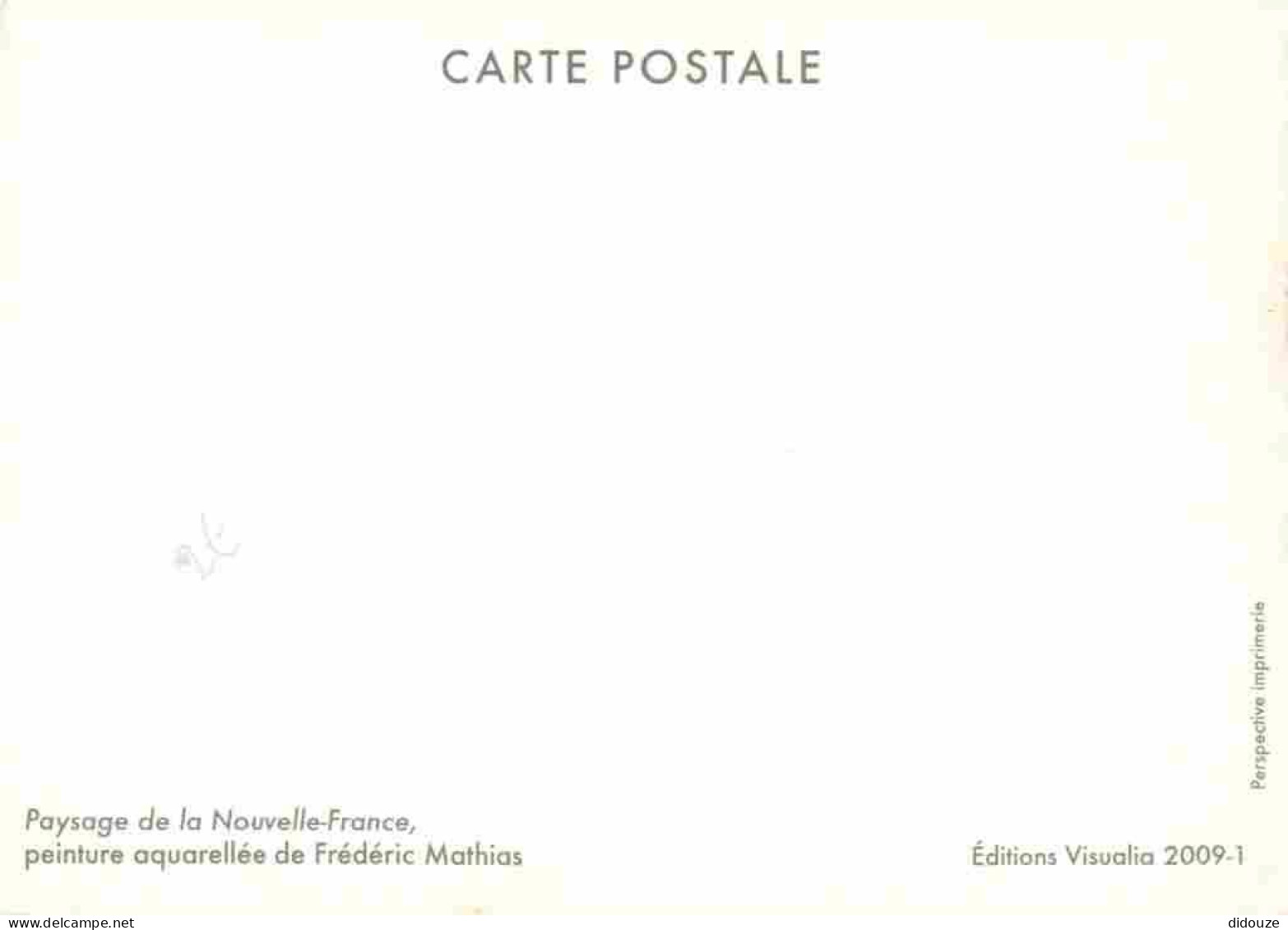 Art - Peinture - Frédéric Mathias - Paysage De La Nouvelle-France - CPM - Carte Neuve - Voir Scans Recto-Verso - Paintings