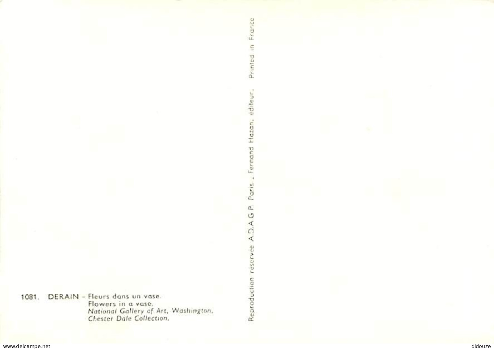 Art - Peinture - André Derain - Fleurs Dans Un Vase - CPM - Carte Neuve - Voir Scans Recto-Verso - Paintings