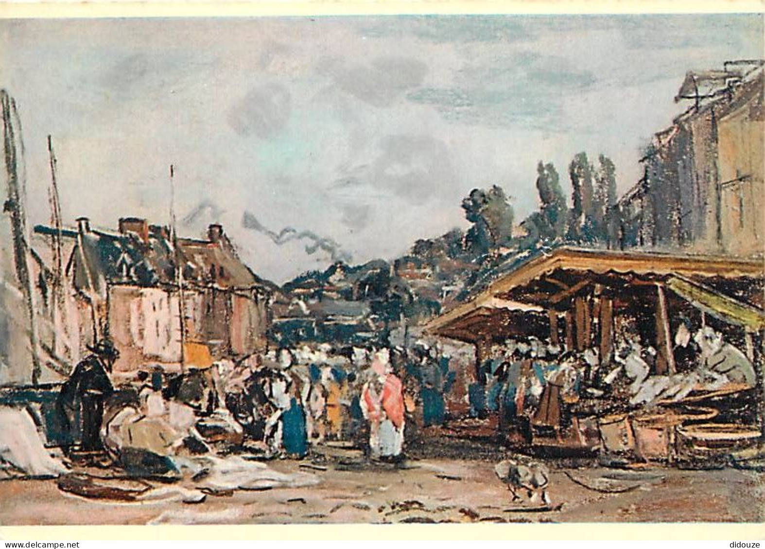 Art - Peinture - Eugène Boudin - La Petite Poissonnerie à Honfleur - CPM - Voir Scans Recto-Verso - Paintings