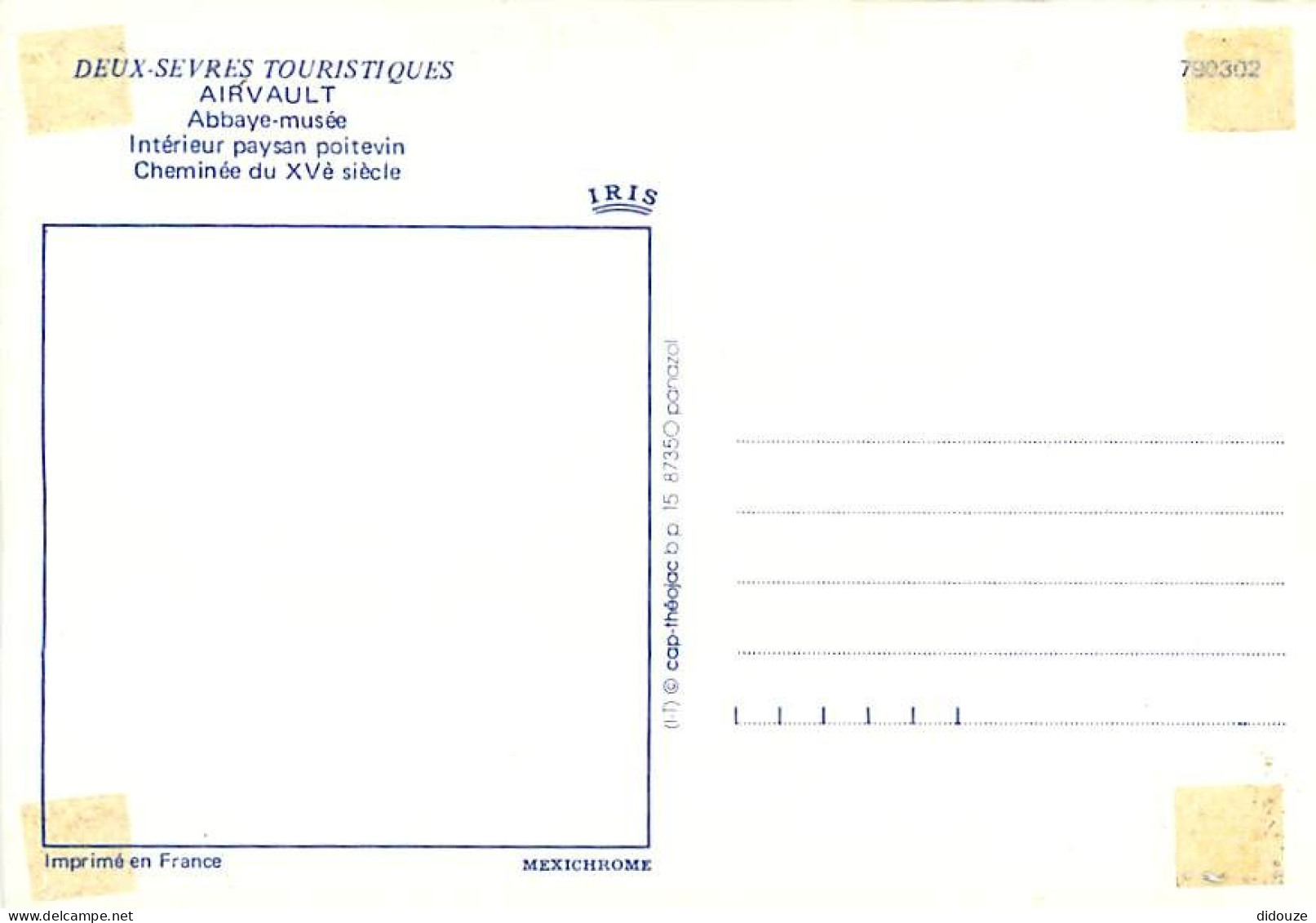 79 - Airvault - Abbaye-musée - Intérieur Paysan Poitevin - Cheminée Du XVe Siècle - CPM - Voir Scans Recto-Verso - Airvault