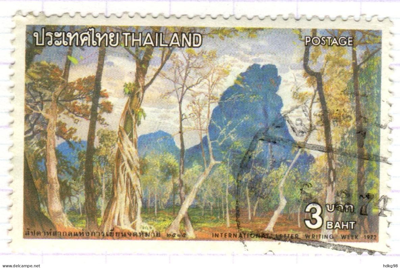 T+ Thailand 1972 Mi 651 Briefwoche - Thailand