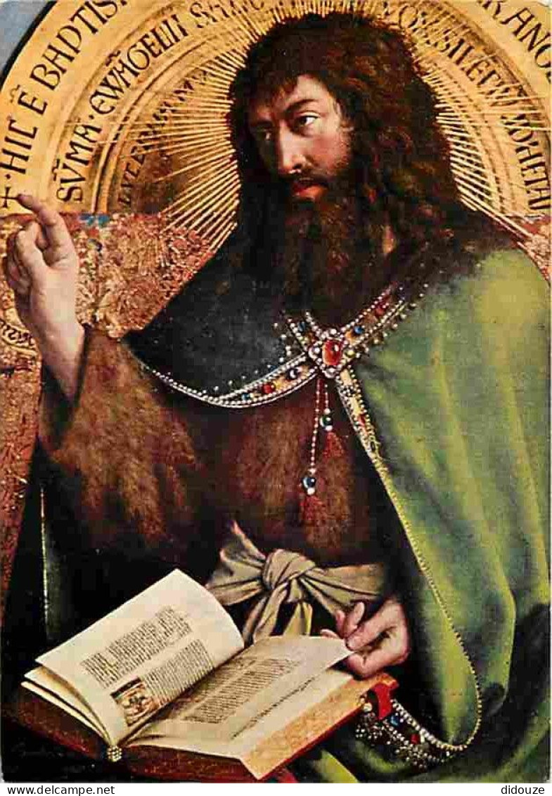 Art - Peinture Religieuse - Van Eyck - Saint Jean Baptiste - CPM - Voir Scans Recto-Verso - Pinturas, Vidrieras Y Estatuas