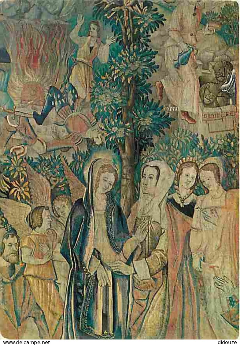 Art - Tapisserie Religieuse - Cathédrale De Reims - Tapisseries De La Vie De La Vierge - La Visitation - CPM - Voir Scan - Gemälde, Glasmalereien & Statuen