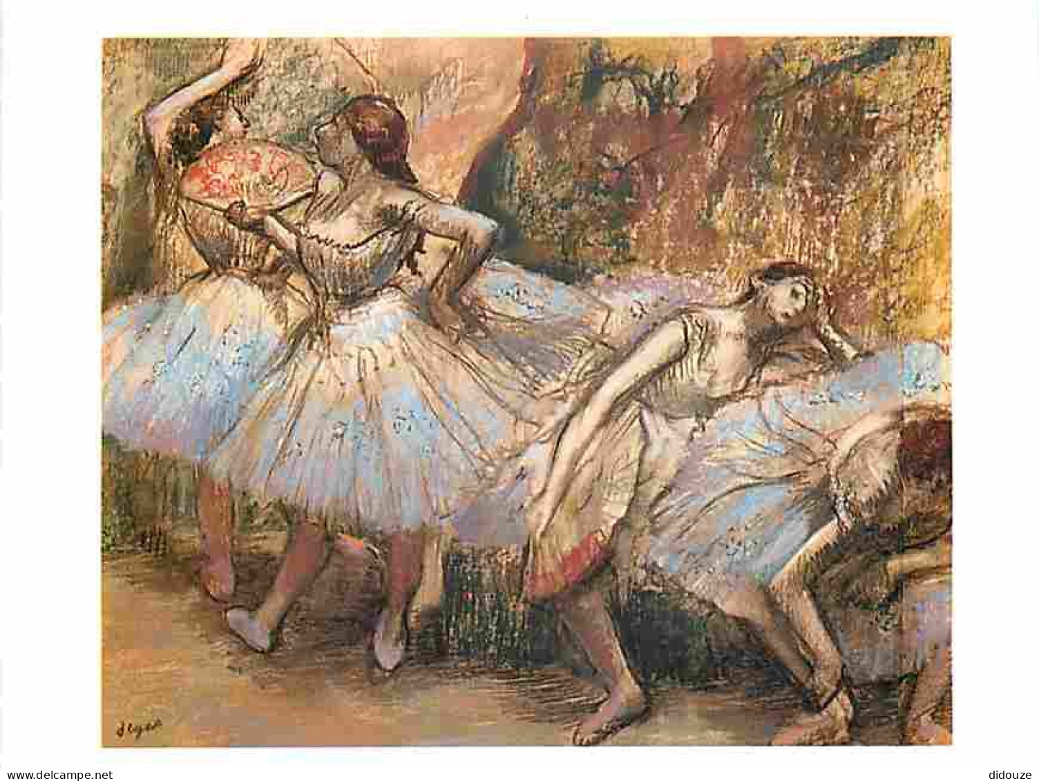 Art - Peinture - Edgar Degas - Danseuses - CPM - Voir Scans Recto-Verso - Malerei & Gemälde