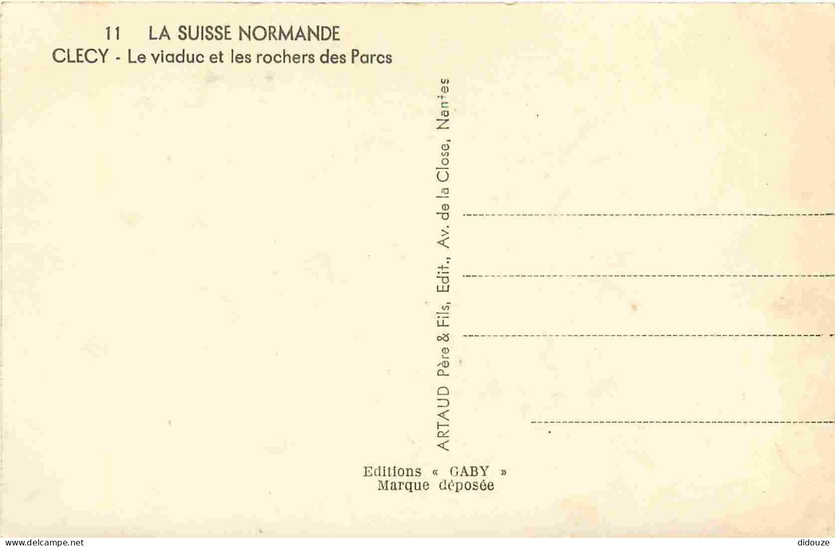 14 - Clécy - Le Viaduc Et Les Rochers Des Parcs - La Suisse Normande - CPSM Format CPA - Voir Scans Recto-Verso - Clécy