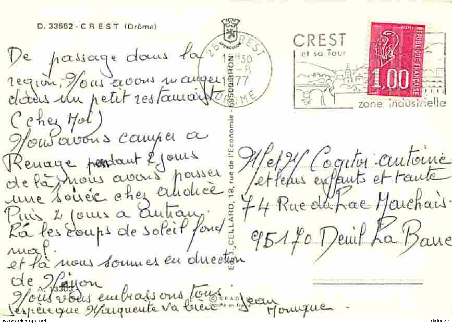 26 - Crest - Multivues - Flamme Postale De Crest - CPM - Voir Scans Recto-Verso - Crest
