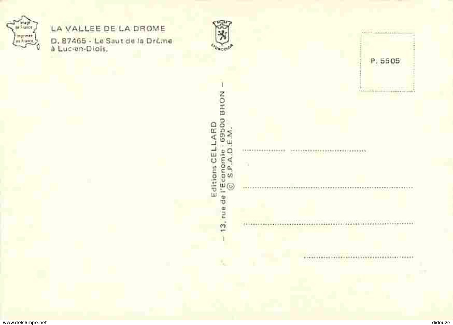 26 - Drome - La Vallée De La Drome - Le Saut De La Drome à Luc En Diois - Cascade - Carte Neuve - CPM - Voir Scans Recto - Autres & Non Classés