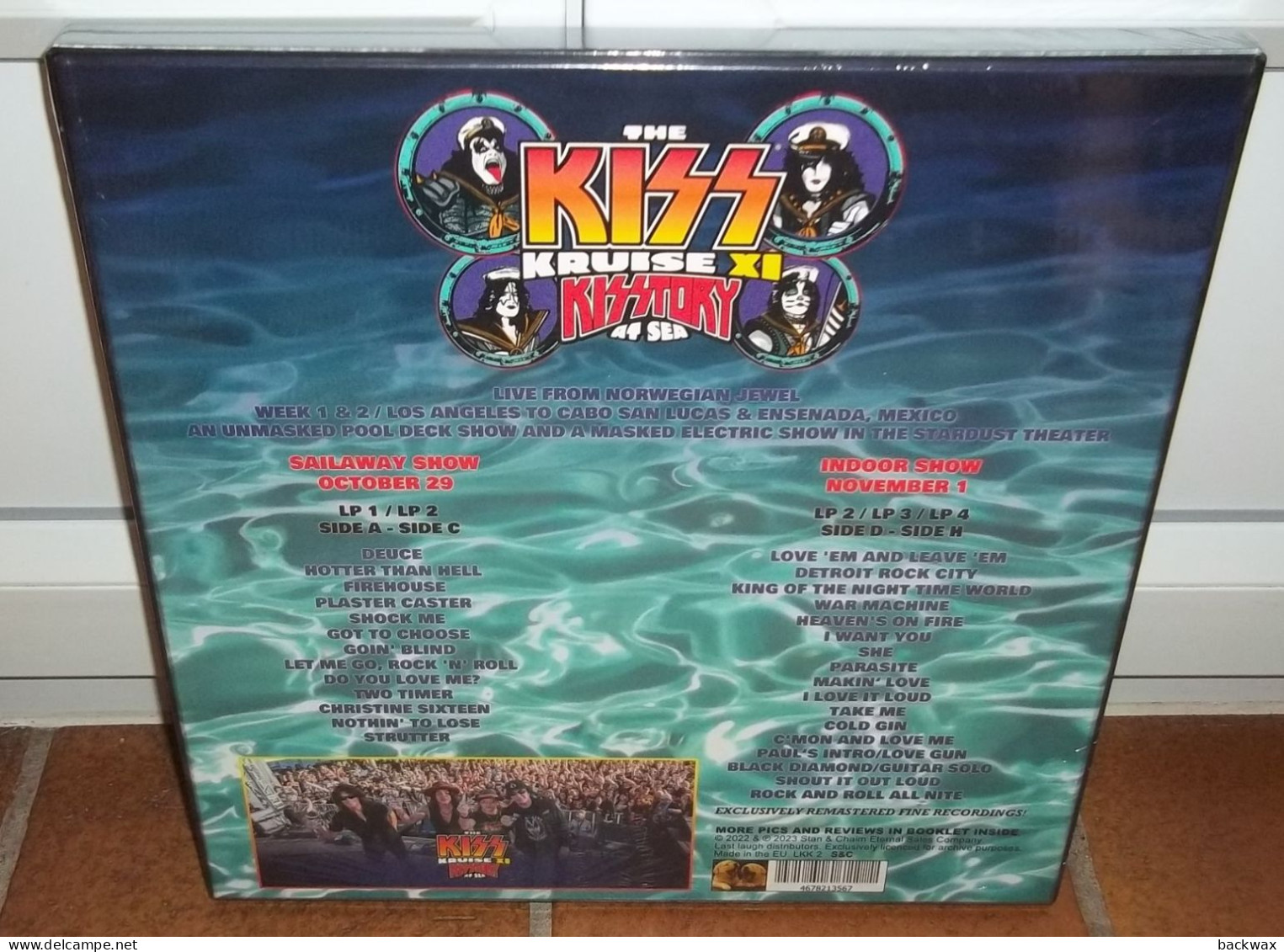 RARE KISS Kruise XI Kountdown At Sea 2022 Coffret 4 LP Couleur Lim. 300 Ex - Hard Rock & Metal