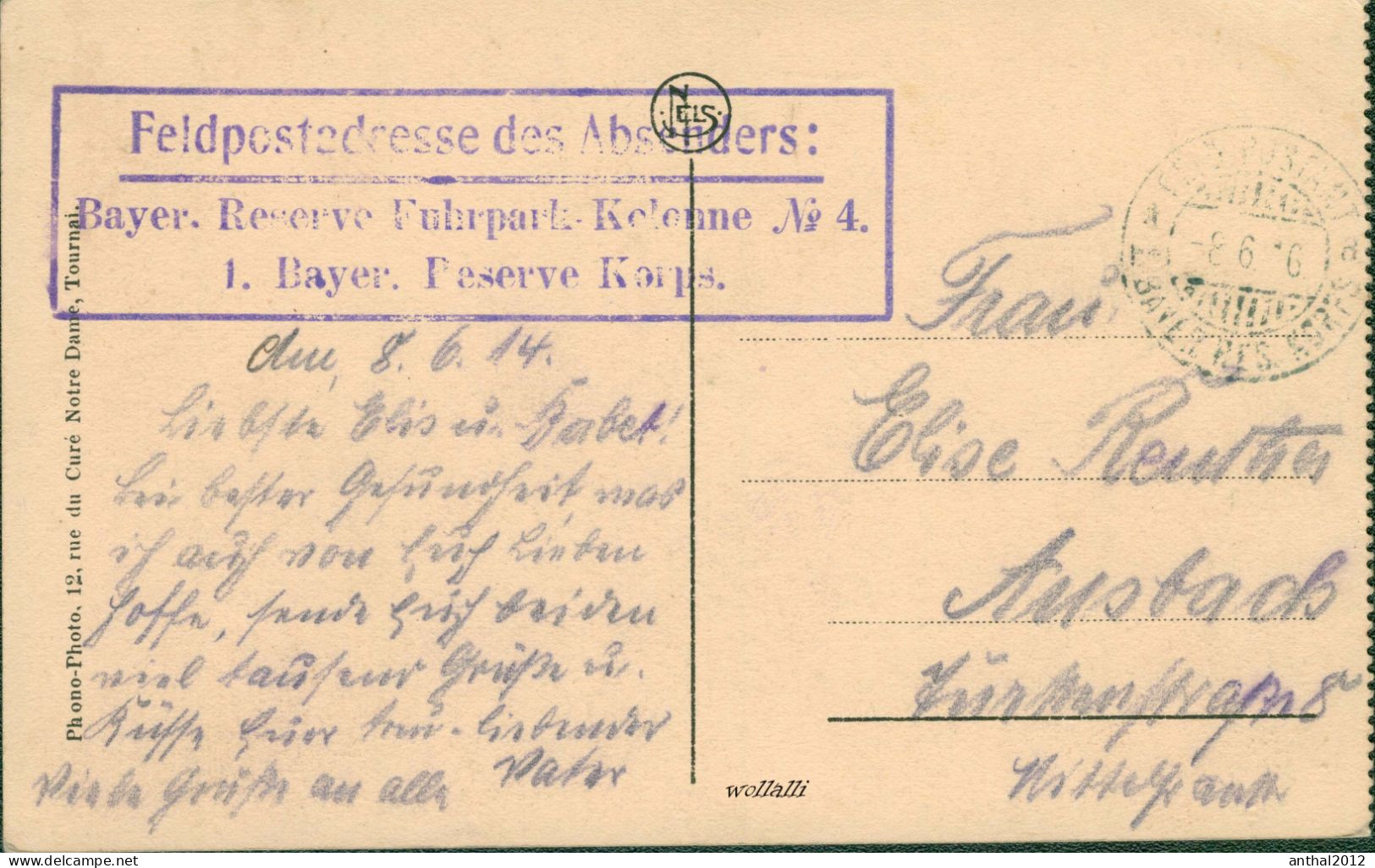 Superrar Maubeuge (59) La Mairie Soldaten Uniform Kinder Vor Dem Rathaus 8.6.1914 Feldpost - Maubeuge