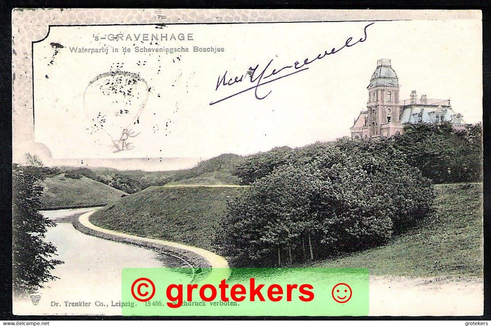 DEN HAAG Waterpartij In De Scheveningsche Boschjes 1903 - Den Haag ('s-Gravenhage)