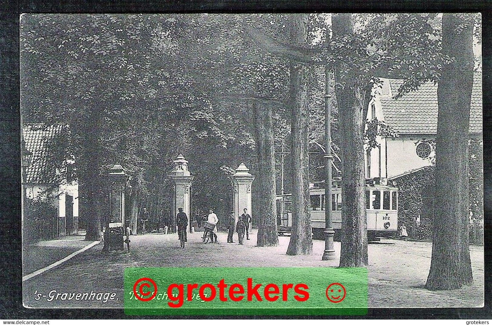 DEN HAAG Tol Scheveningse Weg 1906 Met Tram / Streetcar - Den Haag ('s-Gravenhage)