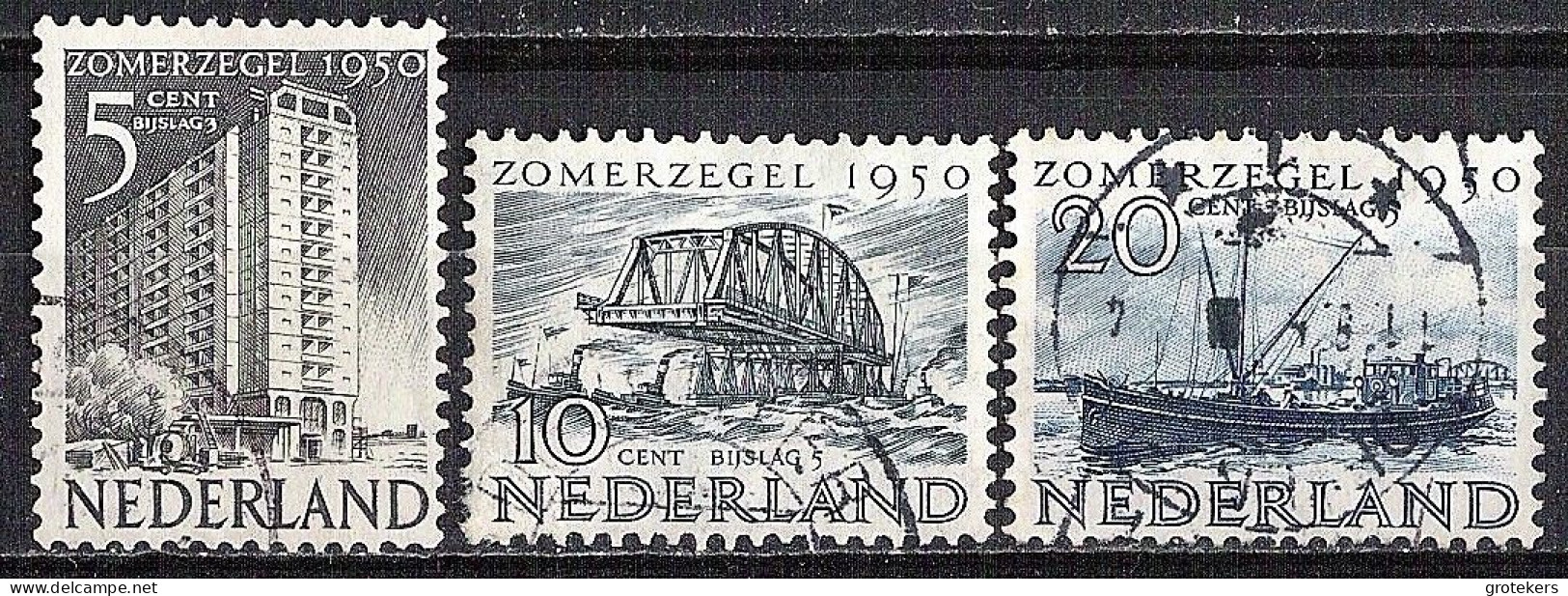 NEDERLAND (NVPH) 552, 554, 555 Gestempeld - Used Stamps