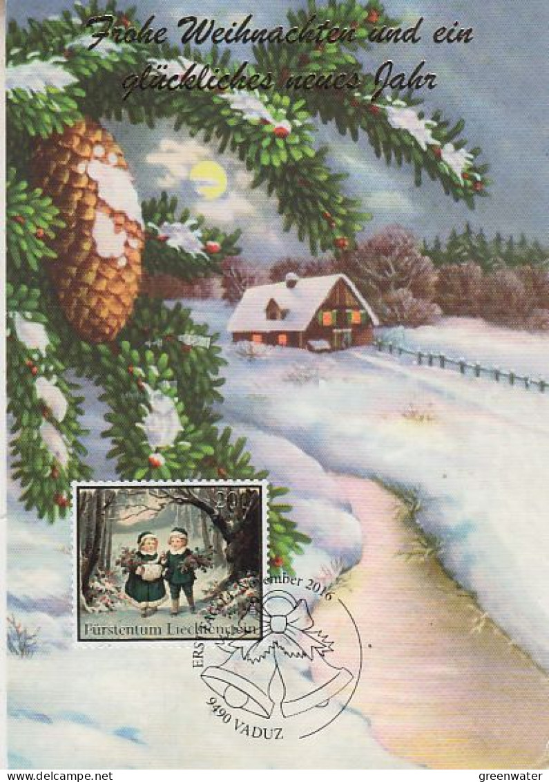 Liechtenstein 2016 Christmas Card Ca Vaduz (59901) - Christmas