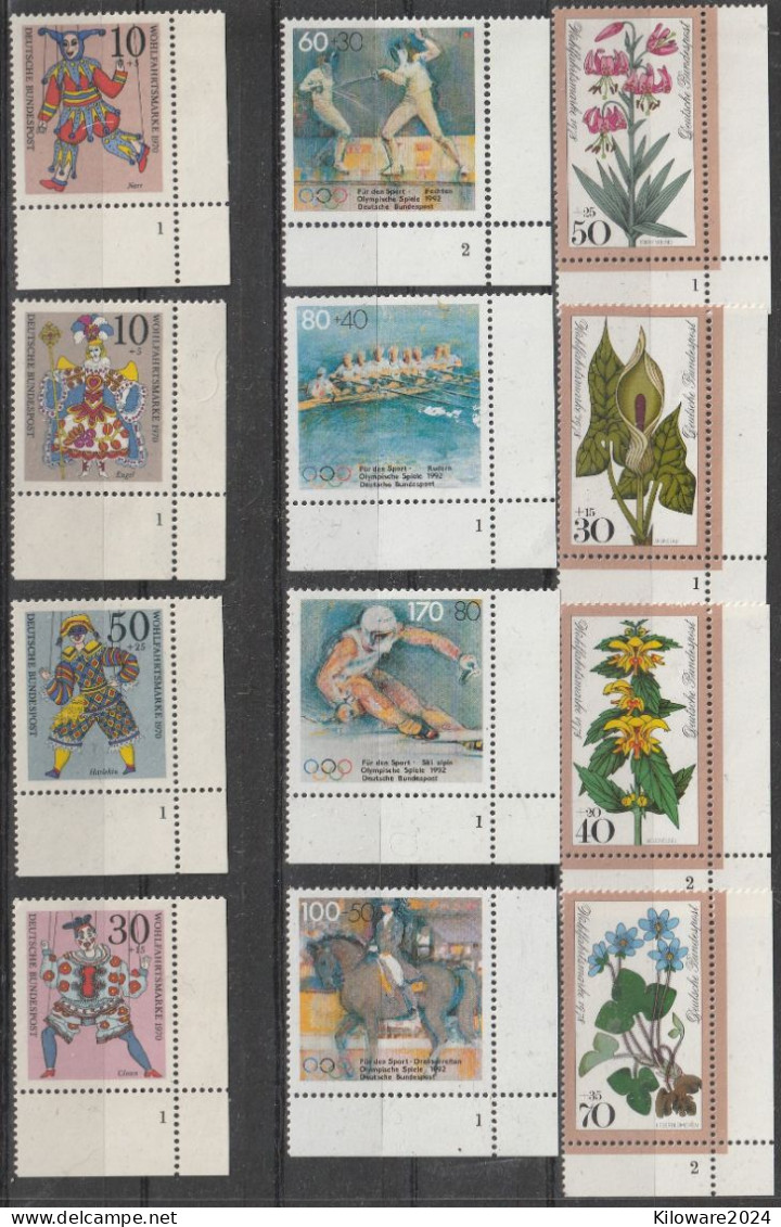 BRD: Lot Mit Versch. Werten Mit Formnummern, Postfrisch.  (078) - Lots & Kiloware (mixtures) - Max. 999 Stamps