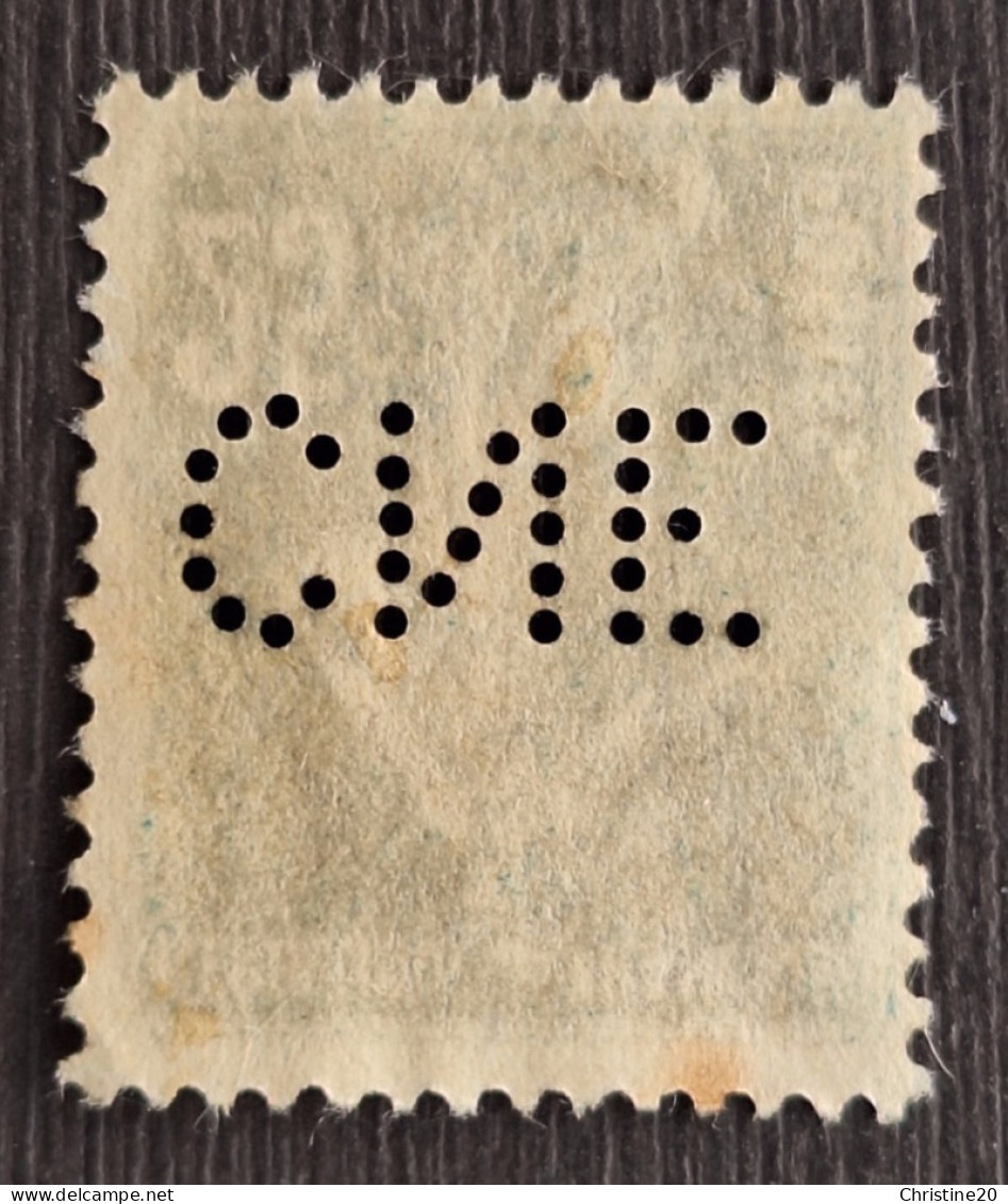 France 1907  N°140 Ob Perforé CNE TB - Used Stamps