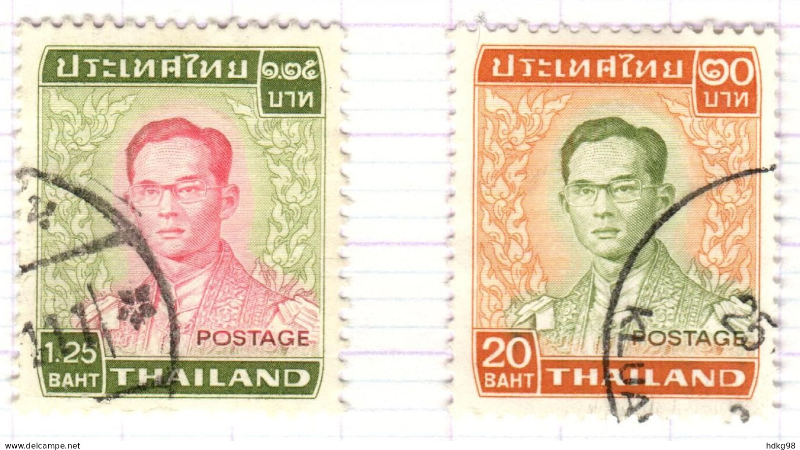 T+ Thailand 1972 Mi 653-54 Bhumipol Adujadeh - Thailand