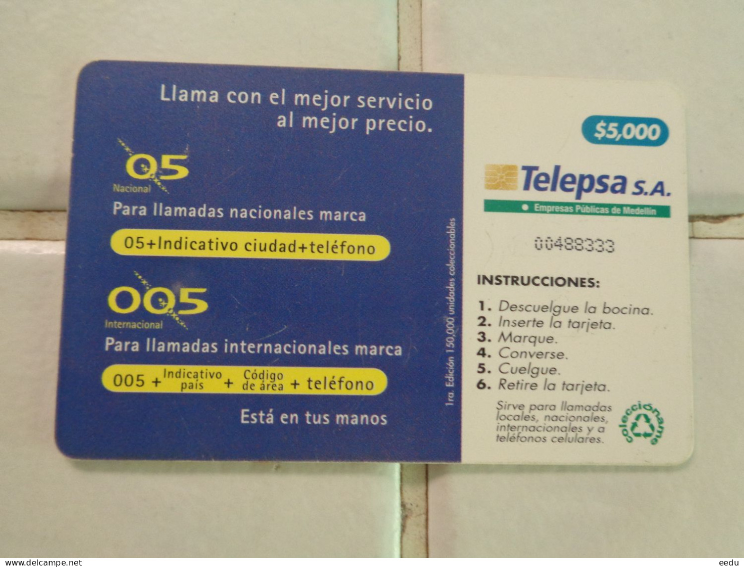 Colombia Phonecard - Colombie