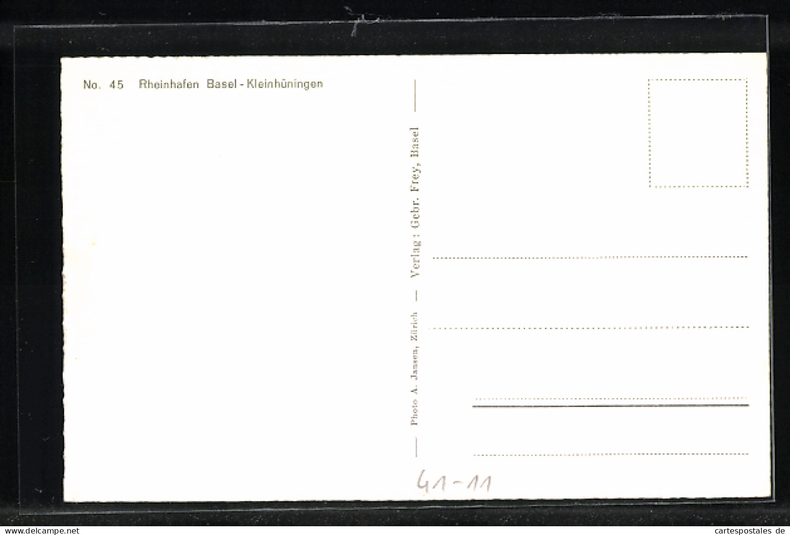 AK Basel, Kleinthüningen, Rheinhafen Aus Der Vogelschau  - Autres & Non Classés