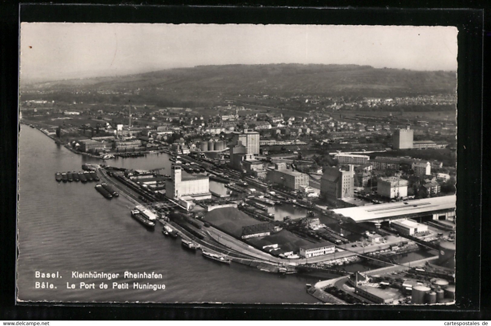 AK Basel, Kleinhüninger Rheinhafen  - Autres & Non Classés