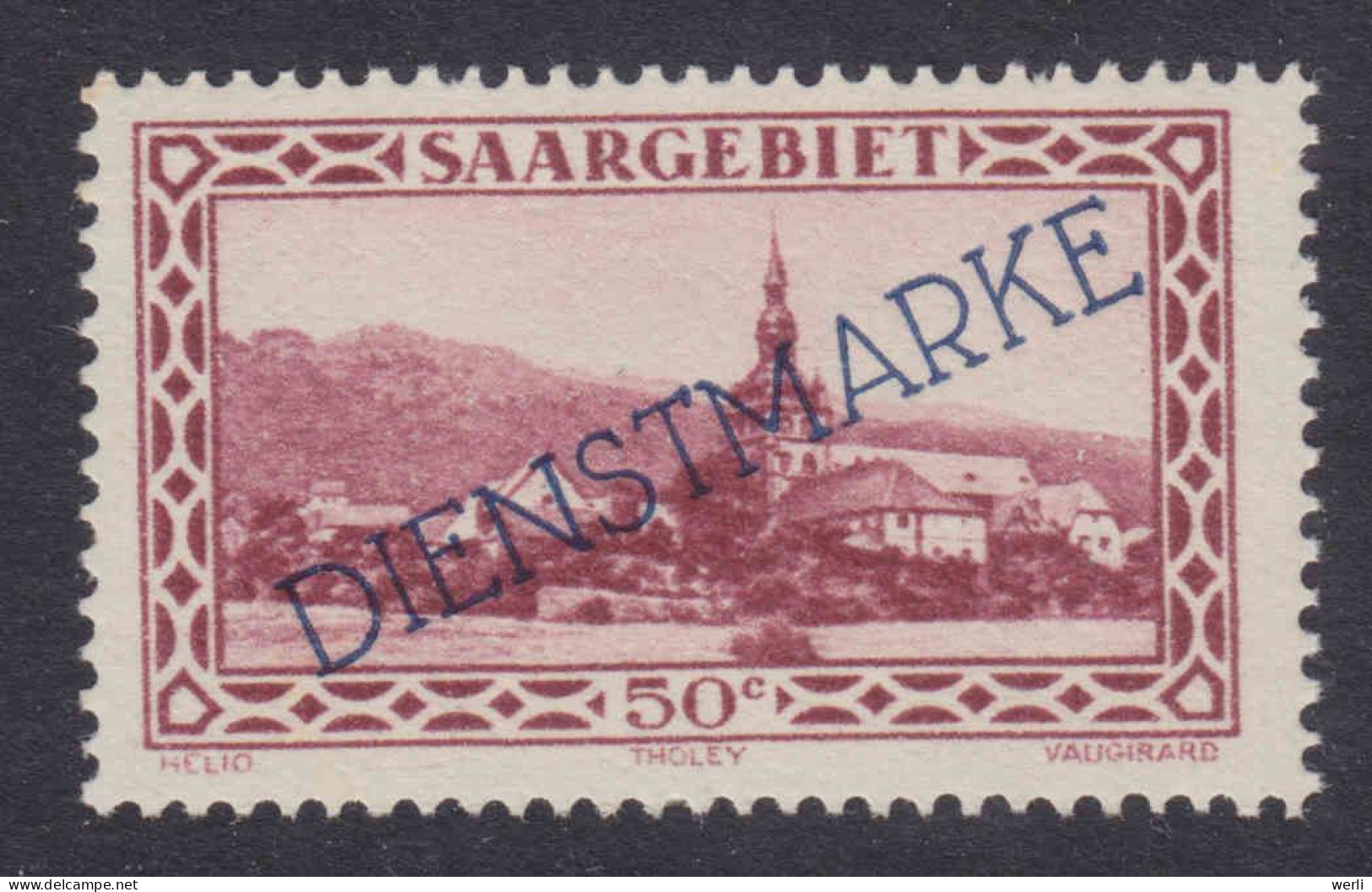 Saargebiet Dienst MiNr. D28b ** - Unused Stamps