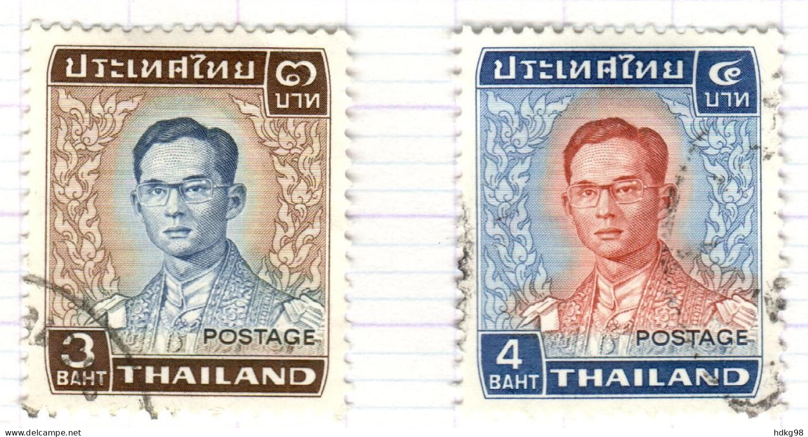 T+ Thailand 1973 1974 Mi 685 711 Bhumipol Adujadeh - Tailandia