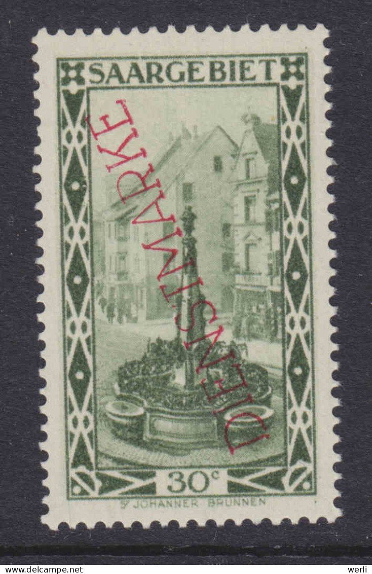 Saargebiet Dienst MiNr. D26b ** - Unused Stamps