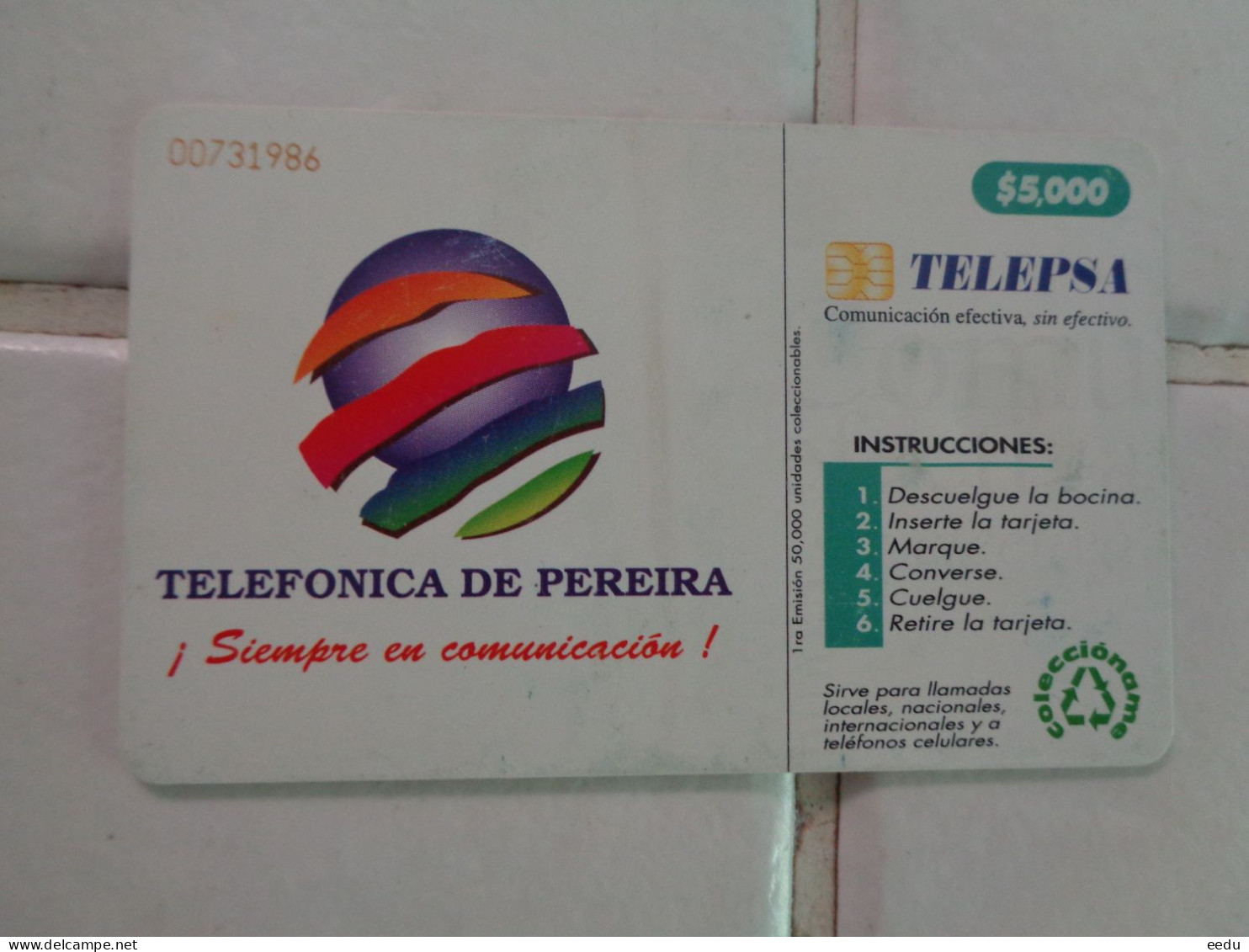 Colombia Phonecard - Colombia