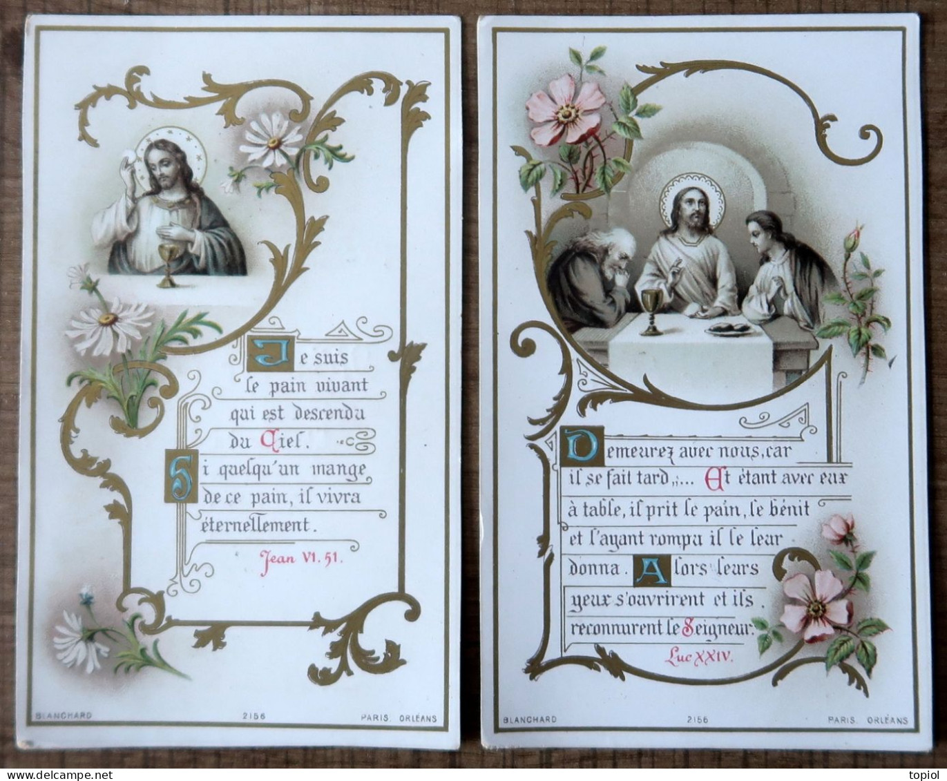 2 Images Pieuses (1ère Communion 1905) - Devotion Images