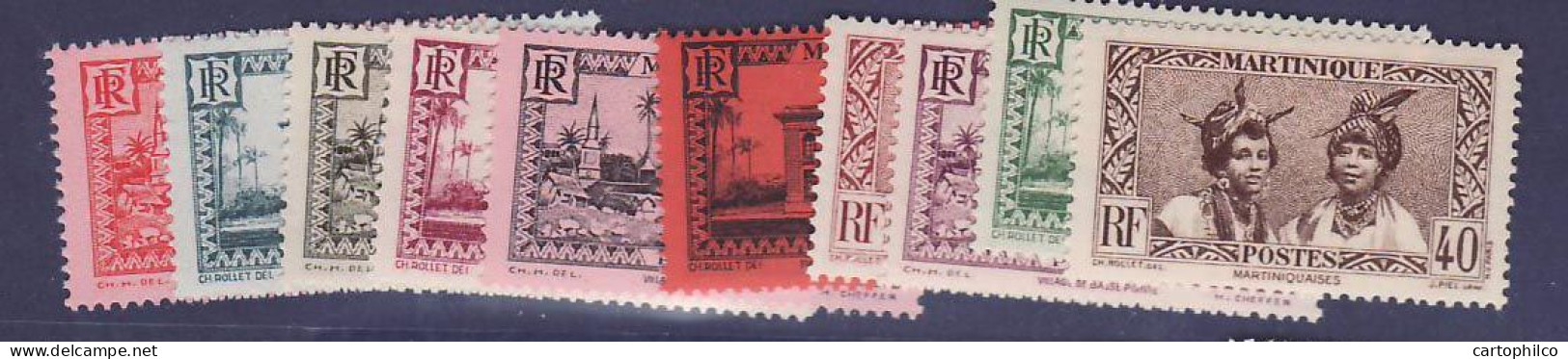 Martinique N°133-142  ** SUP - Unused Stamps