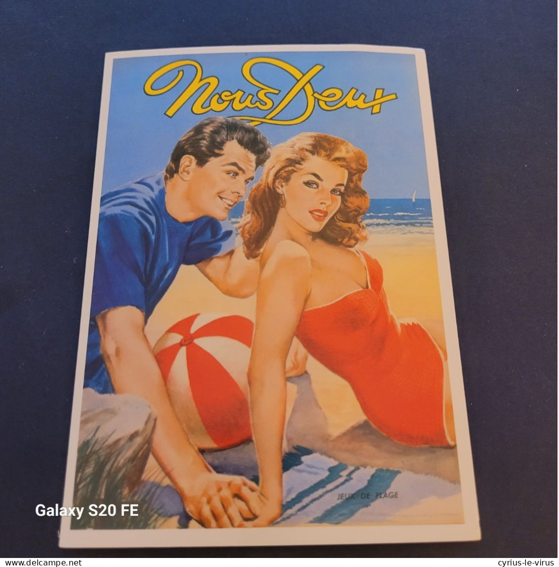 Cpm Illustrateur  **   Couverture De La Revue Nous Deux  **  Jeux De Plage - Contemporary (from 1950)