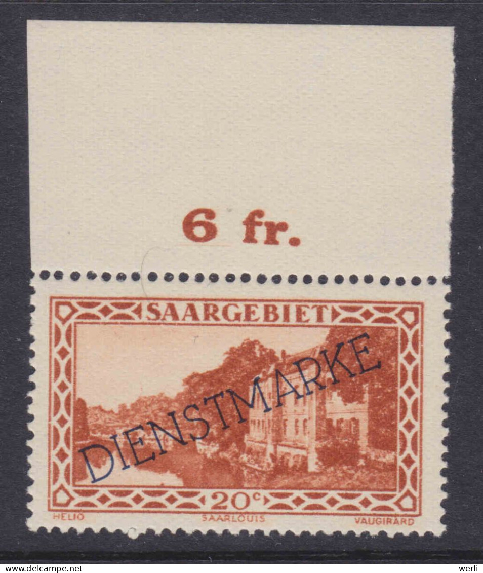 Saargebiet Dienst MiNr. D24 ** - Unused Stamps