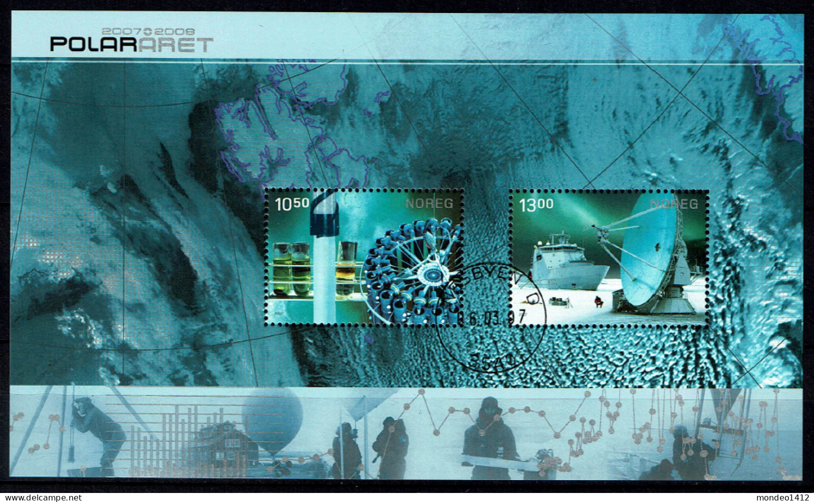 Norway 2007 - Yv. Bloc 35 - Mi. Block 34 - Gest./obl./used - International Polar Year - Blocks & Sheetlets