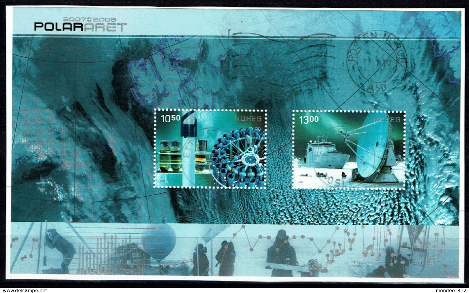 Norway 2007 - Yv. Bloc 35 - Mi. Block 34 - Gest./obl./used - International Polar Year - Blocs-feuillets