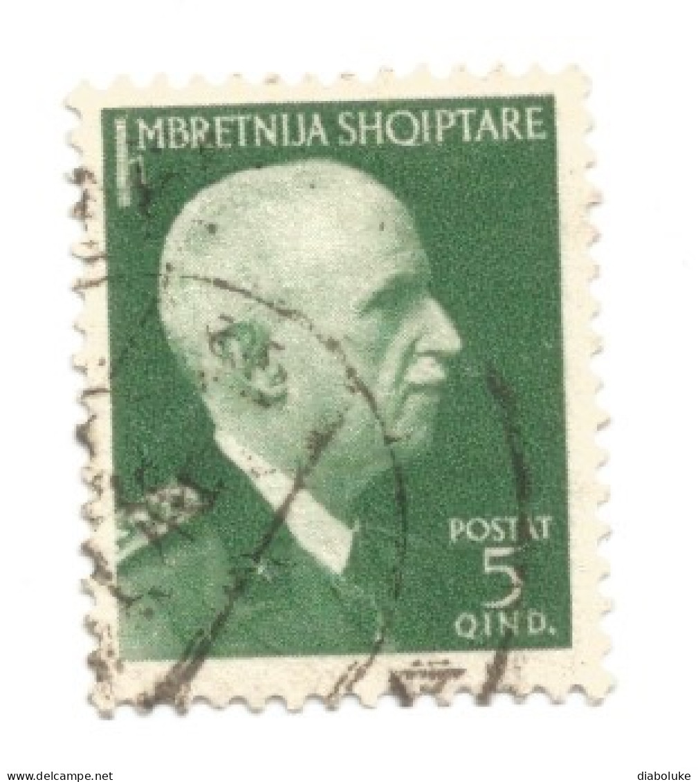 (COLONIE E POSSEDIMENTI) 1939-1940, SERIE ORDINARIA, 5q - Francobollo Usato (CAT. SASSONE N.19) - Albanie