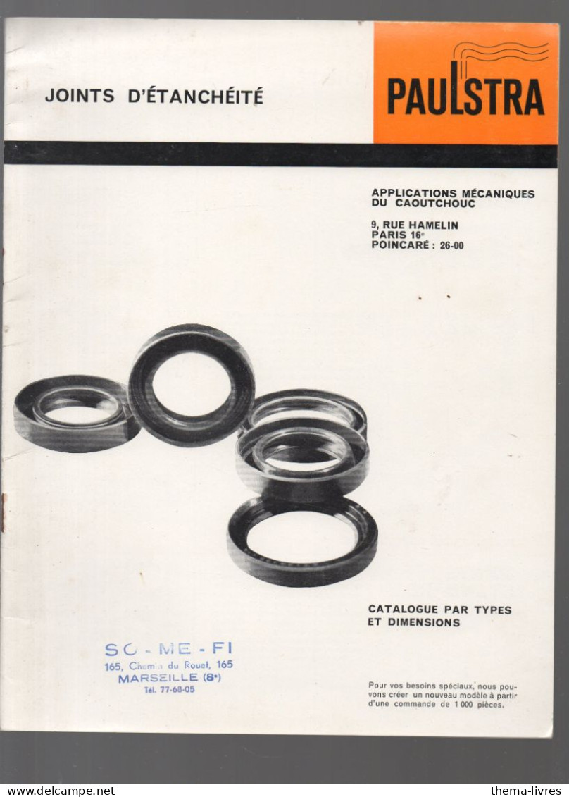 Catalogue Mécanique:PAULSTRA Jonts D'étanchéité    (CAT7225) - Werbung