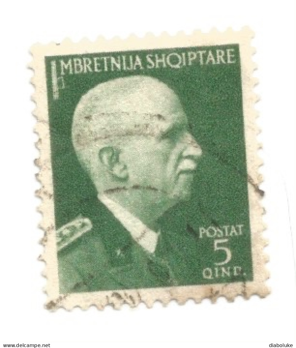 (COLONIE E POSSEDIMENTI) 1939-1940, SERIE ORDINARIA, 5q - Francobollo Usato (CAT. SASSONE N.19) - Albanien