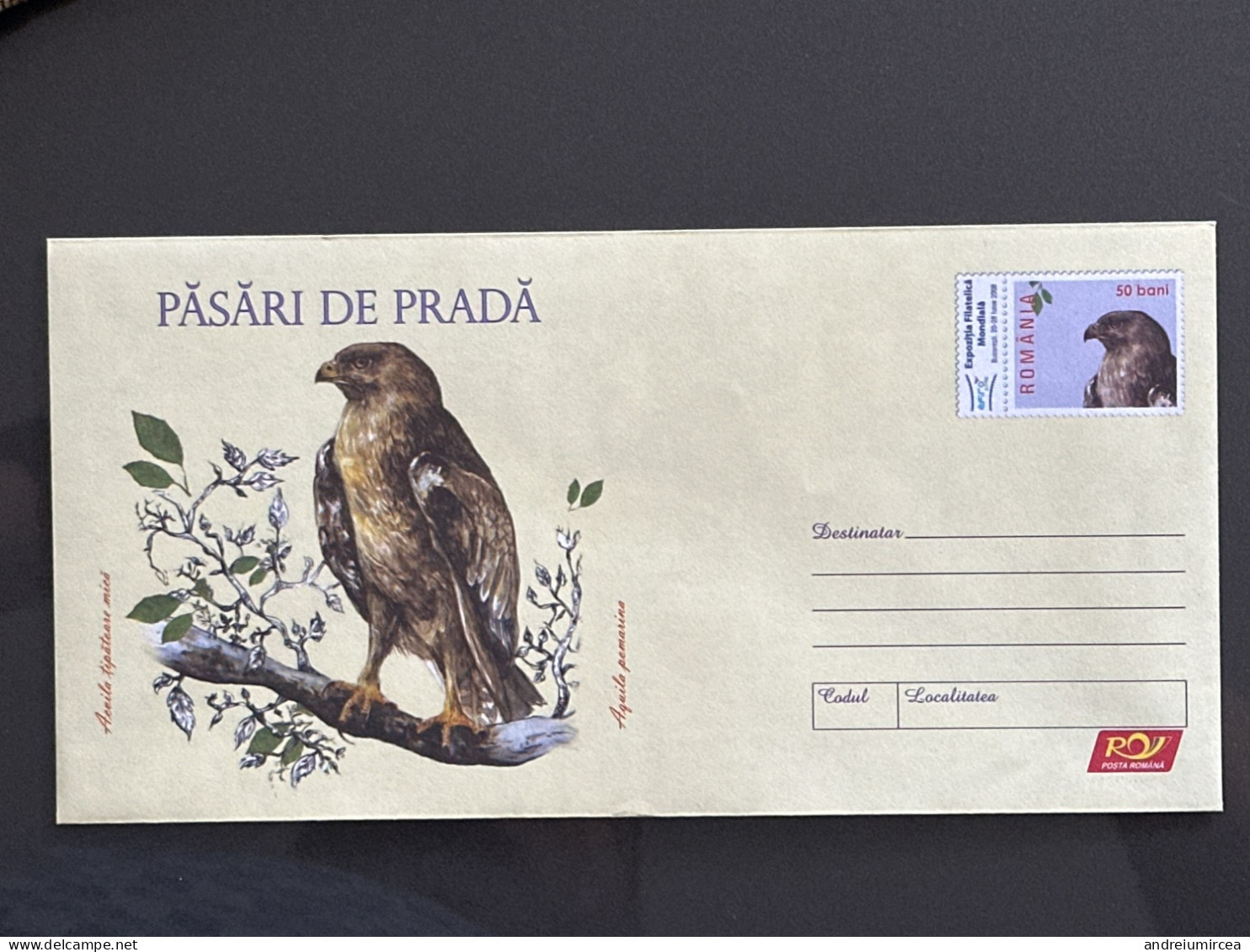 Cod 032/2007 Acvila țipătoare Mică - Postal Stationery