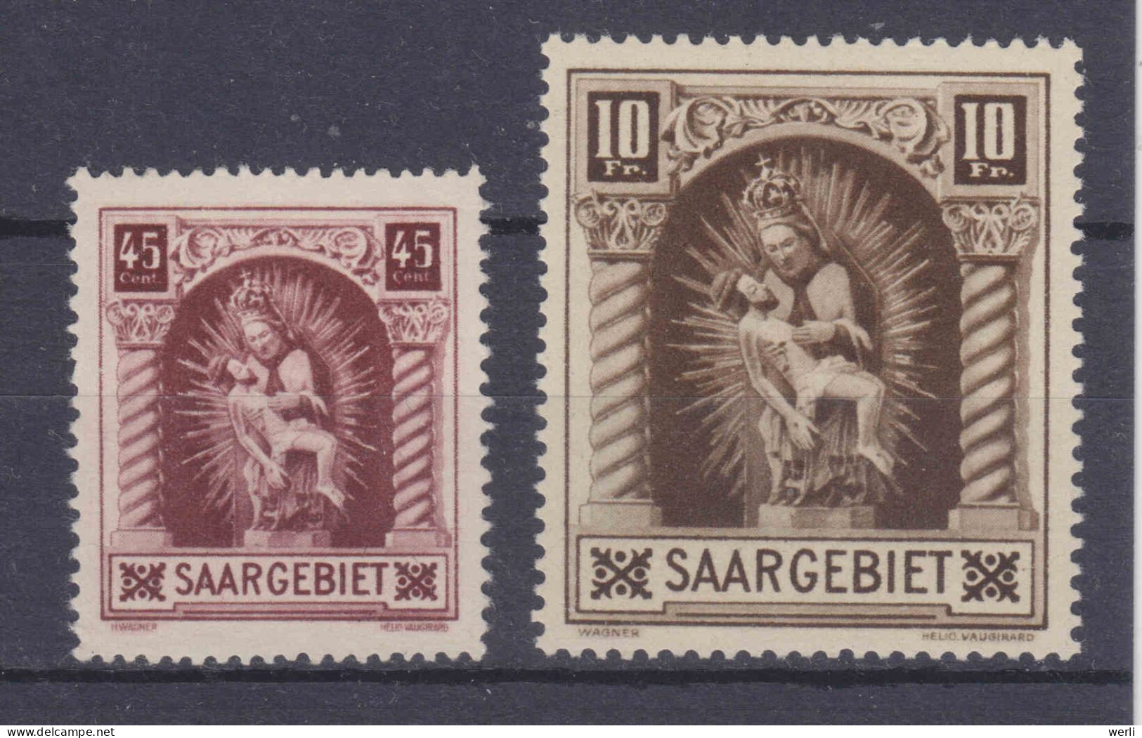 Saargebiet MiNr. 102-103 ** - Unused Stamps