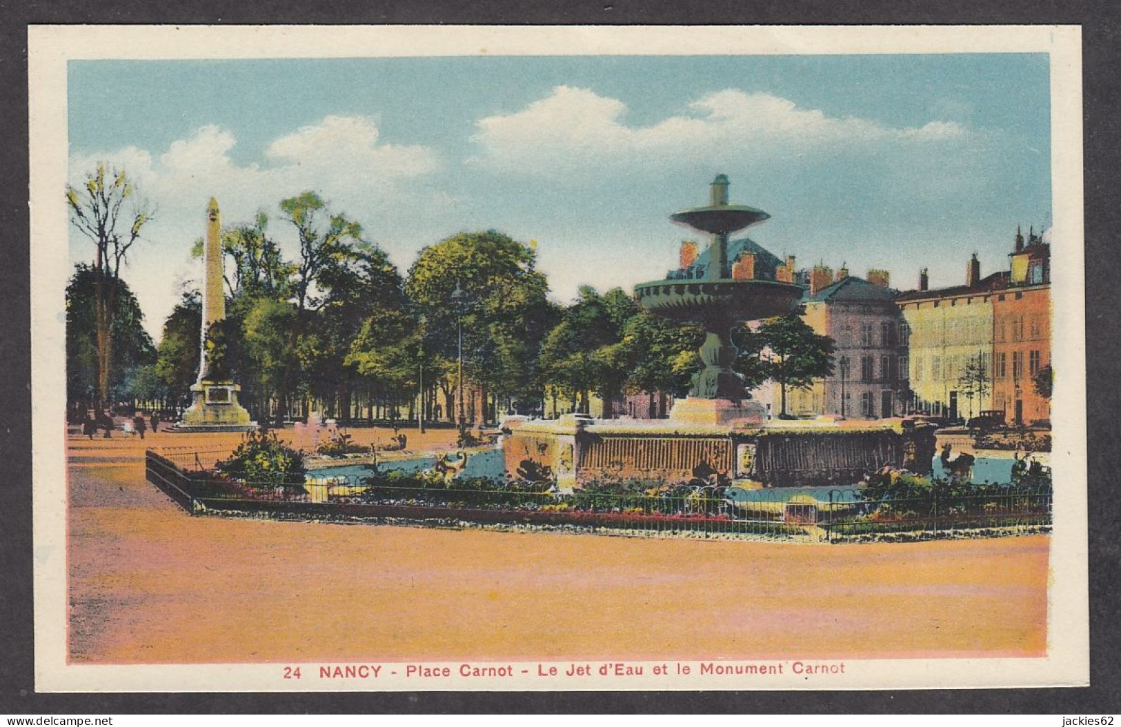 101416/ NANCY, Place Carnot, Le Jet D'Eau Et Le Monument Carnot - Nancy