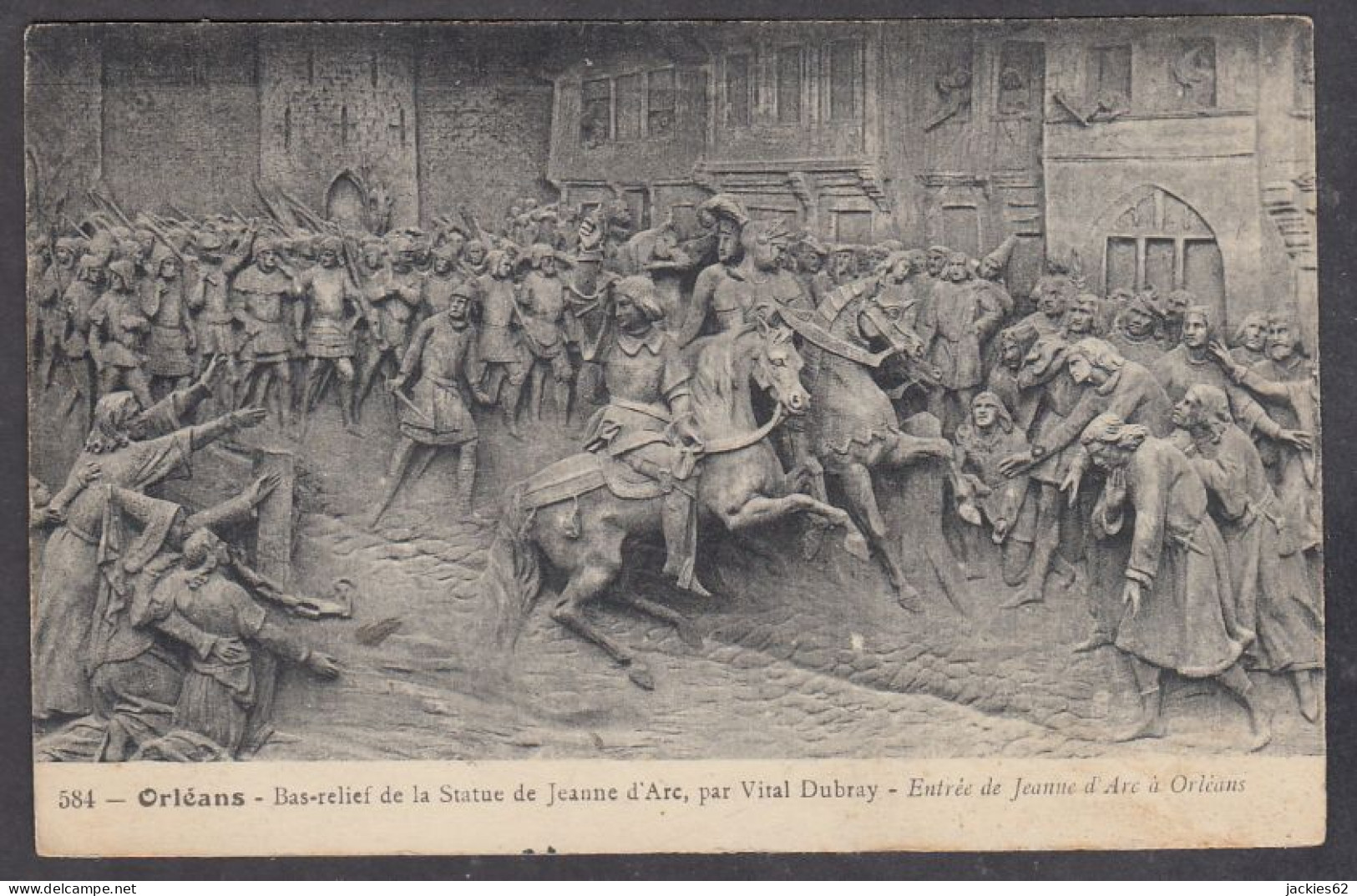 125822/ ORLÉANS, Statue De Jeanne D'Arc, Bas-relief, *Entrée De Jeanne D'Arc à Orléans* - Orleans