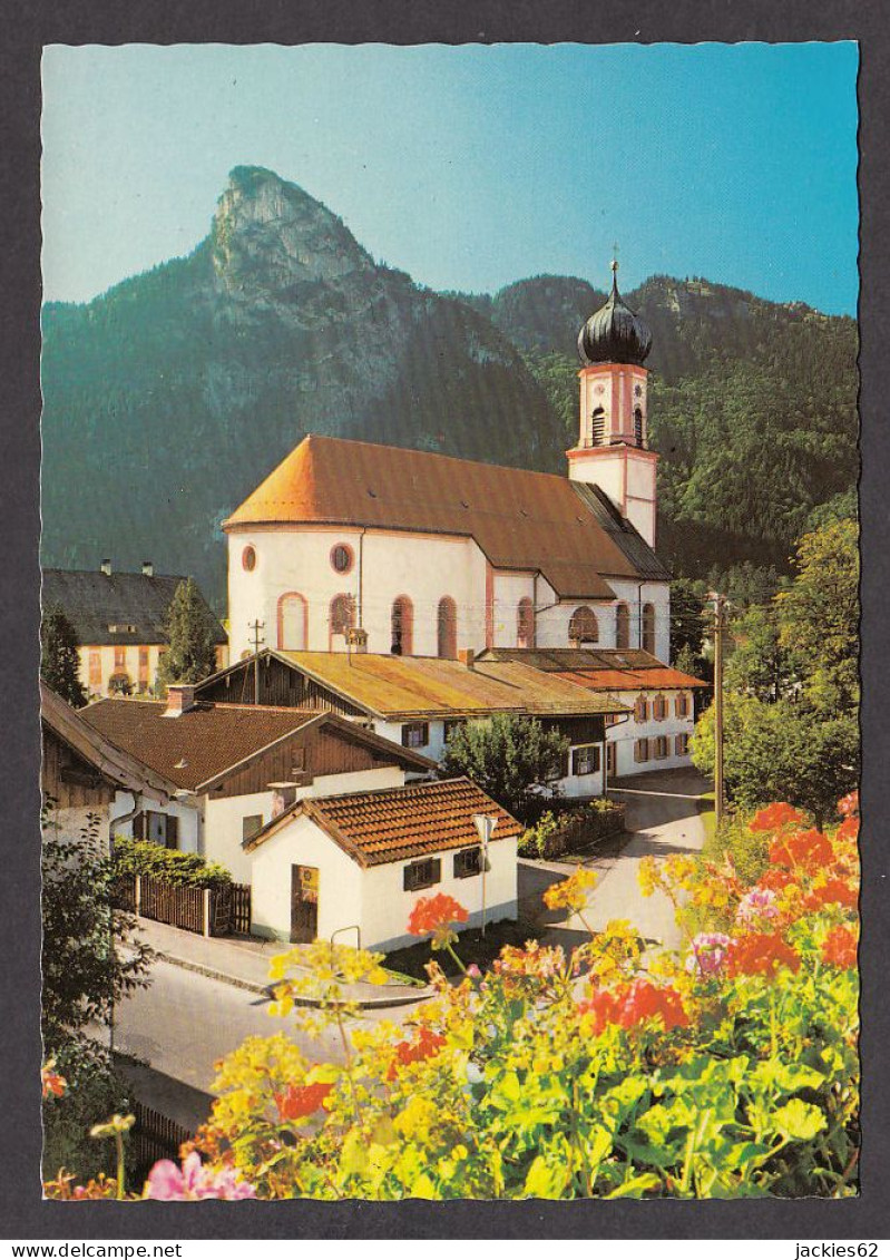 081750/ OBERAMMERGAU, Blick Auf Pfarrkirche Und Kofel  - Oberammergau