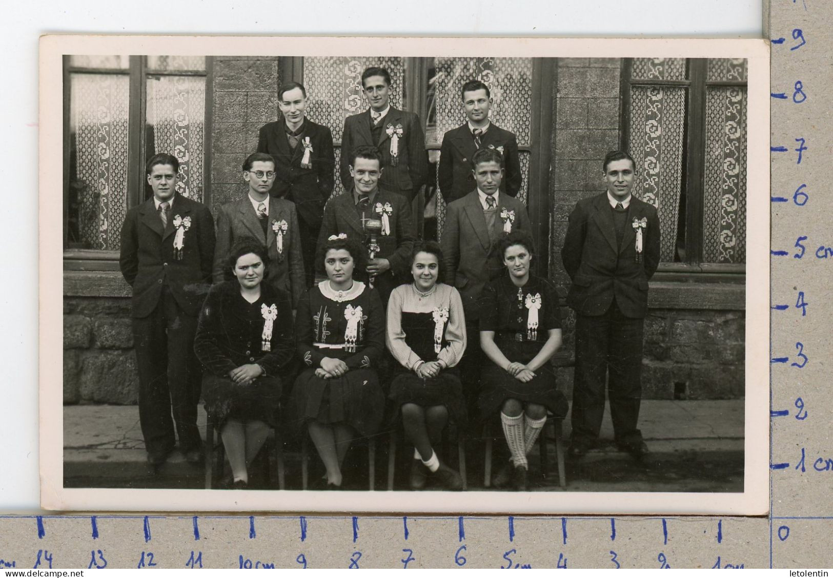 CARTE PHOTO; CONSCRITS DE LA CLASSE 1943 (LIEU ??) CARTE PHOTO - Fotografie