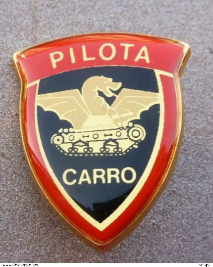 DISTINTIVO Vetrificato A Spilla PILOTA CARRO - Esercito Italiano Incarichi - Italian Army Pinned Badge - Used (286) - Hueste