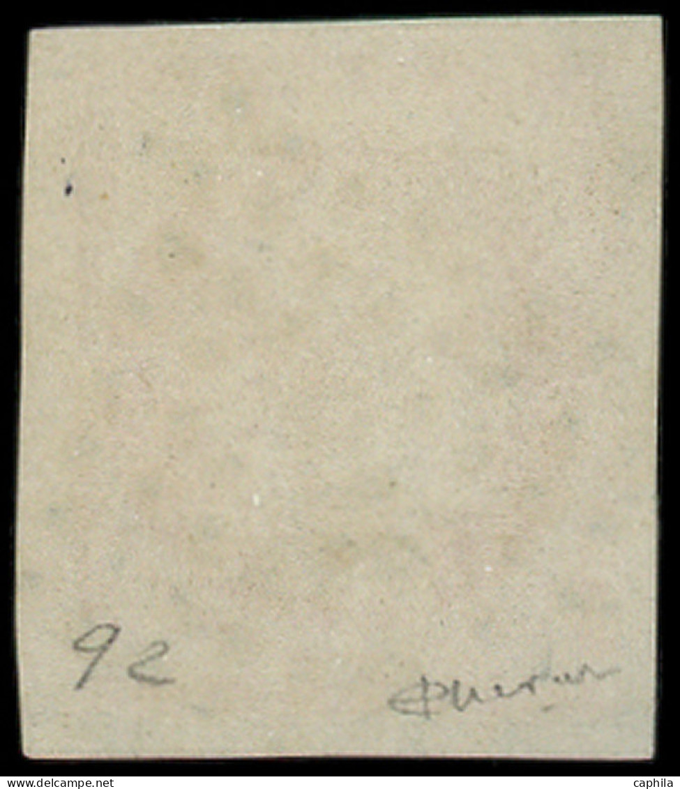 O FRANCE - Poste - 5a, Tb, Marges, Certificat Chevalier: 40c. Orange Vif - 1849-1850 Ceres