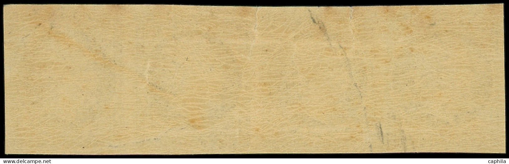 ** FRANCE - Poste - 13A, Bande De 4 Essais En Noir, Type I: 10c. Napoléon III - 1853-1860 Napoleone III
