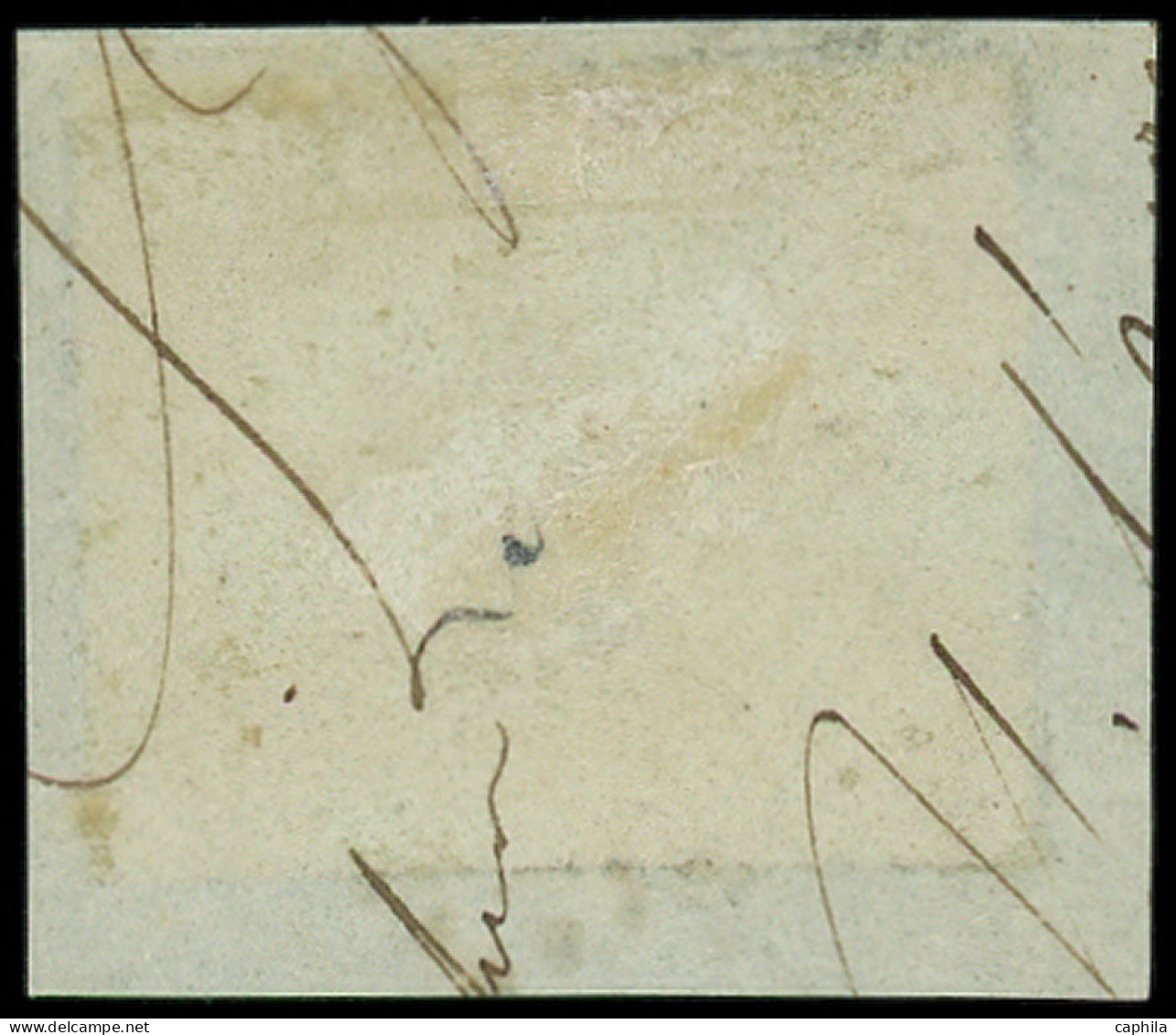 O FRANCE - Poste - 13Ad, Sur Fragment, Obl. Pc 1127, Avec Filet D'encadrement: 10c Bistre - 1853-1860 Napoléon III