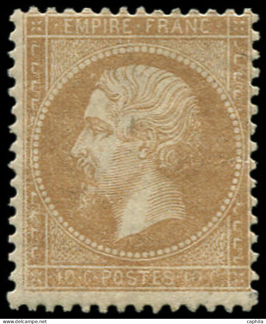 * FRANCE - Poste - 21a, Très Frais: 10c. Bistre Jaune - 1862 Napoleon III