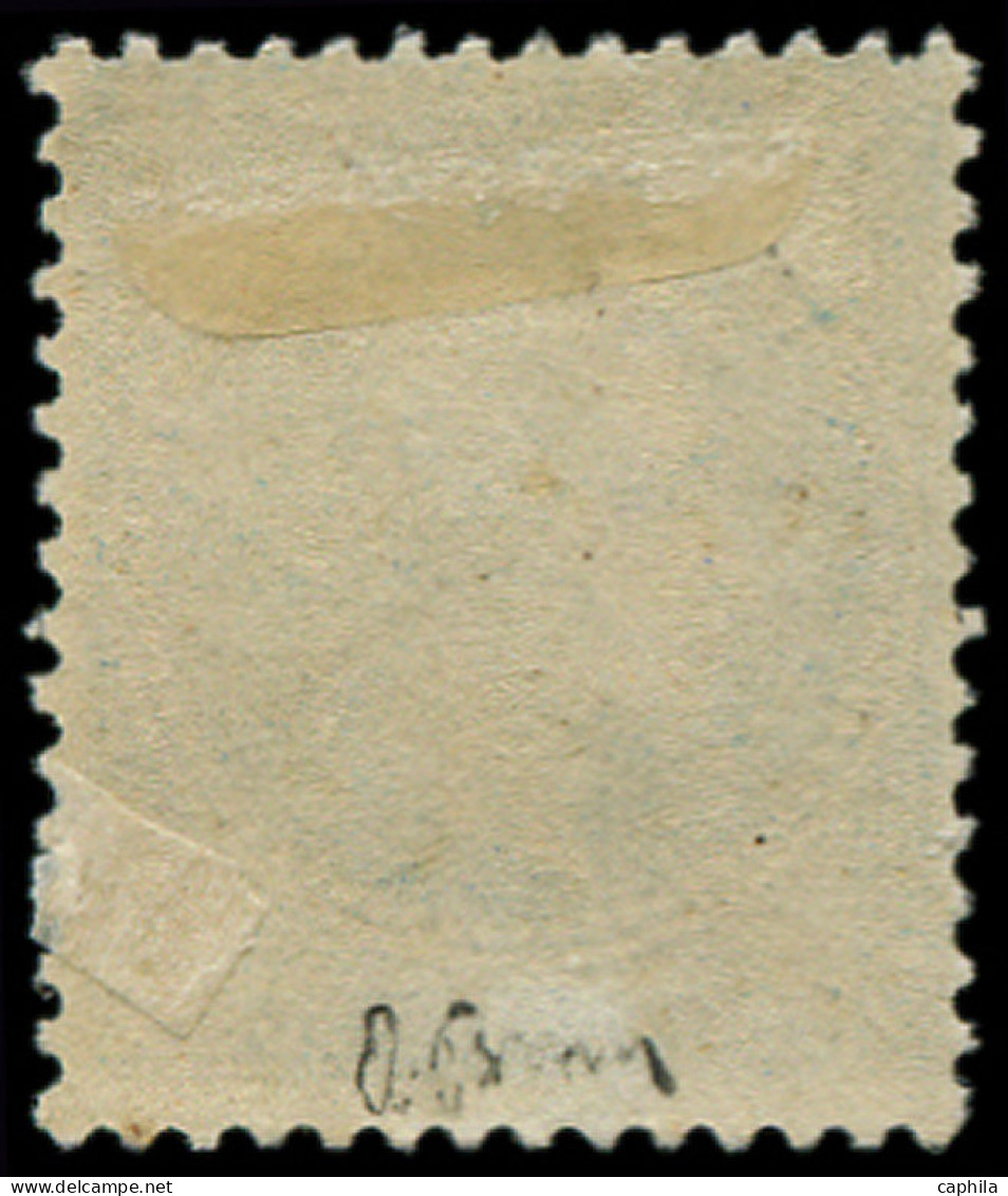 * FRANCE - Poste - 29B, Type II, Signé Brun: 20c. Lauré Bleu - 1863-1870 Napoléon III Lauré