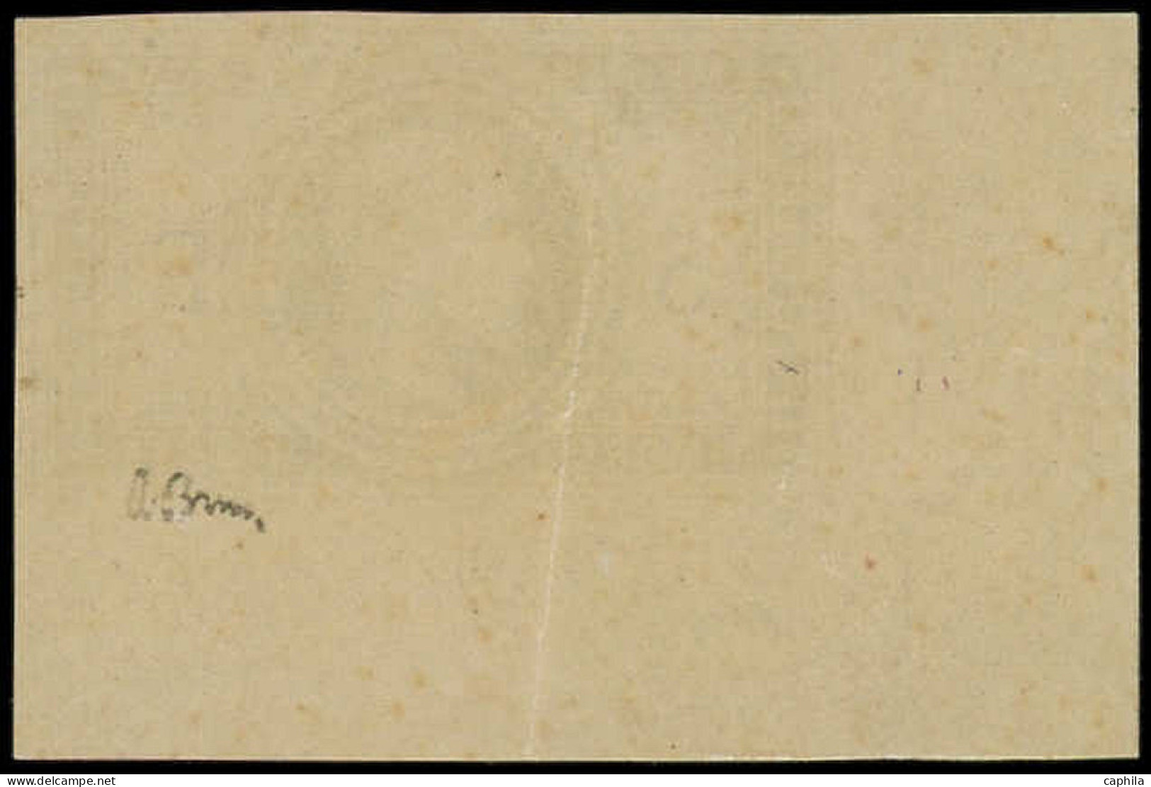 ** FRANCE - Poste - 33c, Non Dentelé, Cdf, Pli Vertical Sinon Tb, Signé Brun + Certificat Miro - 1863-1870 Napoleone III Con Gli Allori